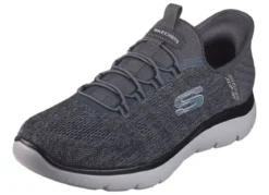 SKECHERS, Herren-Sneaker, mit geformter Slip-Ins Fersenplatte