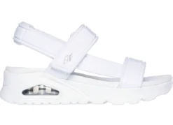 SKECHERS Sandale aus dehnbarem Textilmaterial