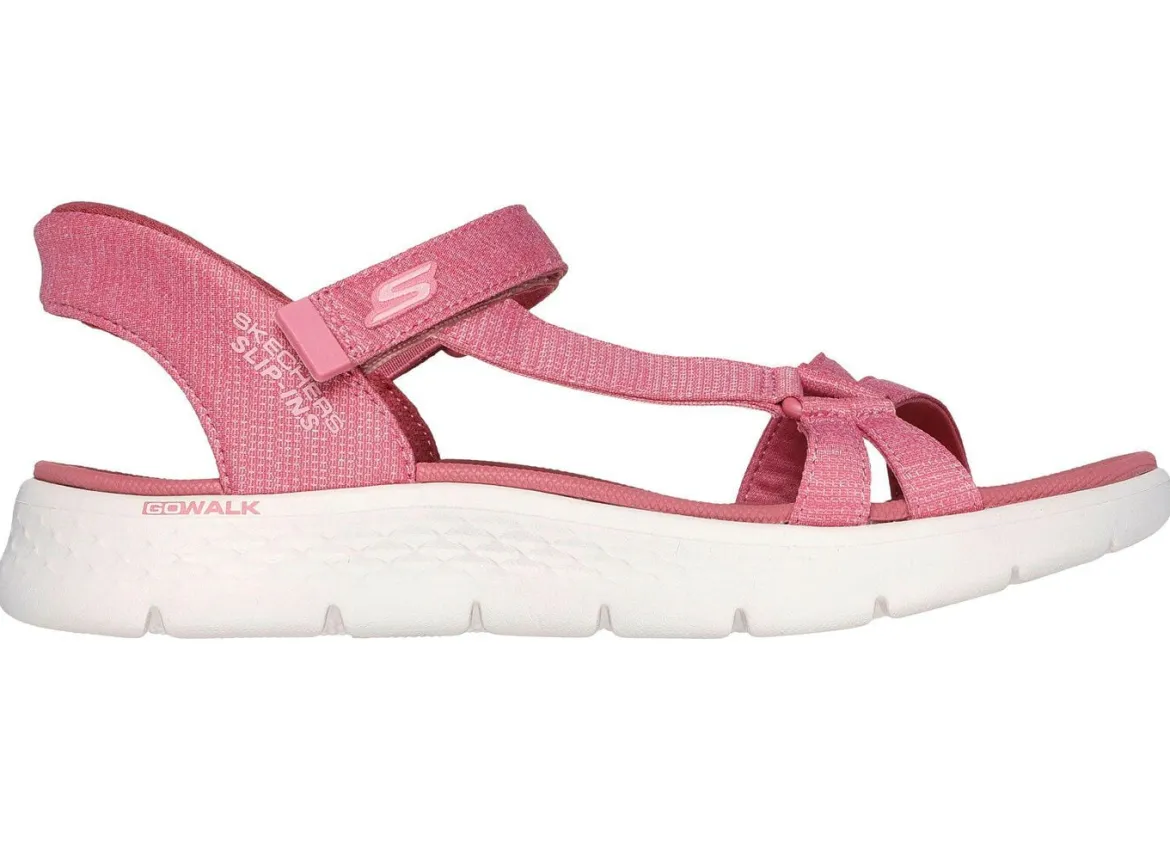 SKECHERS, sportliche Damen-Sandalen, mit geformter Slip-Ins Fersenplatte