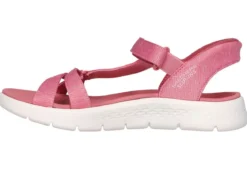SKECHERS, sportliche Damen-Sandalen, mit geformter Slip-Ins Fersenplatte