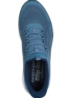 SKECHERS, sportliche Herren-Sneaker, mit geformter Slip-Ins Fersenplatte