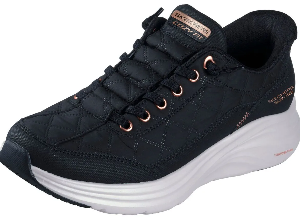 SKECHERS, stylische Damen-Sneaker, mit geformter Slip-Ins Fersenplatte