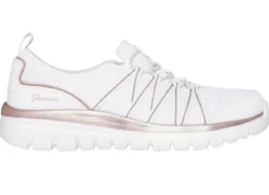 SKECHERS, trendige Damen-Slipper, aus gestricktem Mesh-Material