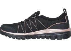 SKECHERS, trendige Damen-Slipper, aus gestricktem Mesh-Material