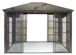 SOJAG Aluminium Pavillon Castel in edlem Bronzeton