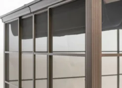 SOJAG Aluminium Pavillon Castel in edlem Bronzeton