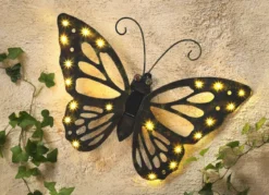 Solar Wandbild Schmetterling aus Metall