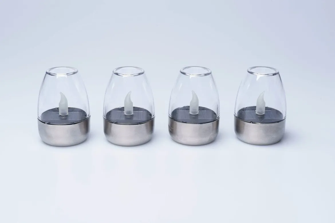 Solar-Windlichter, 4er-Set