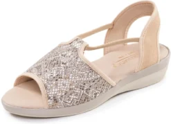 Sommerliche Damen-Sandalen, Weite G, mit Elastikbändchen