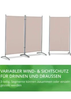 Standfeste Stellwand, 3-teilig