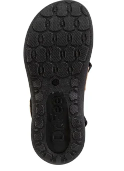 Stegspangen-Sandale mit Kork-Besätzen