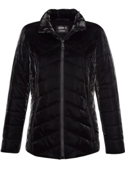 Steppjacke in Metallic-Optik