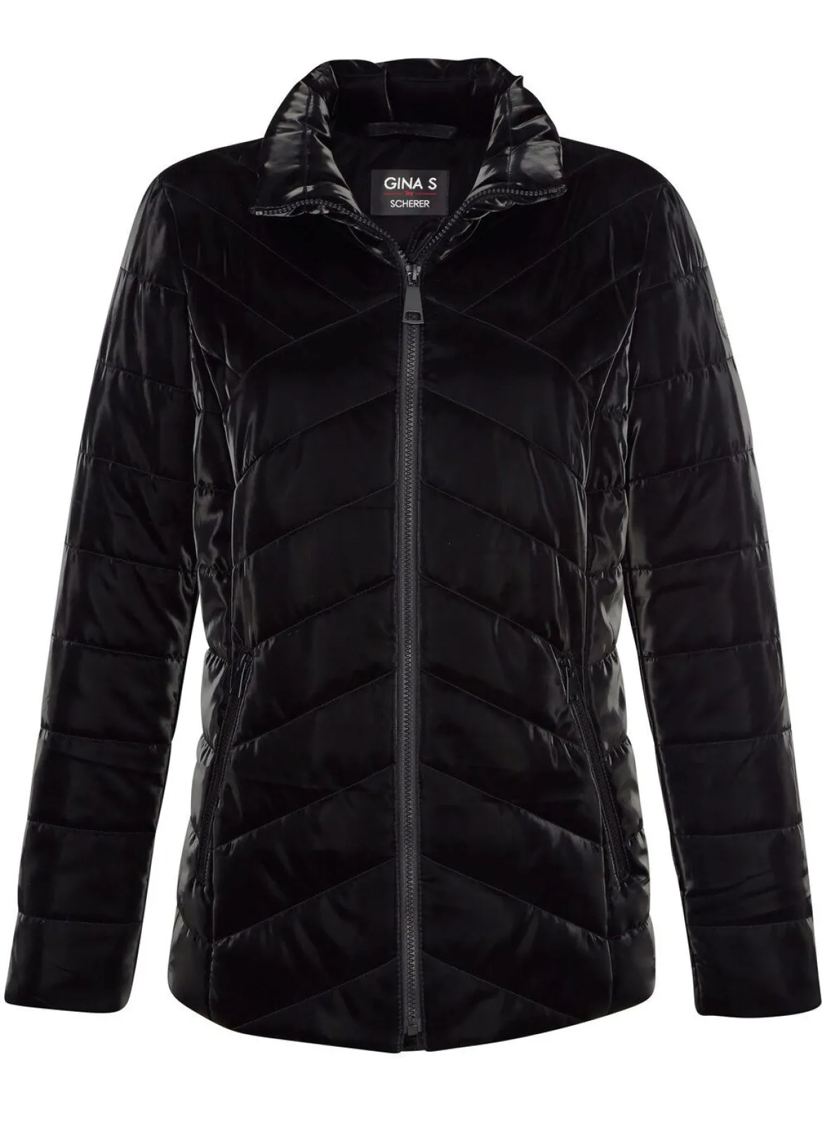 Steppjacke in Metallic-Optik