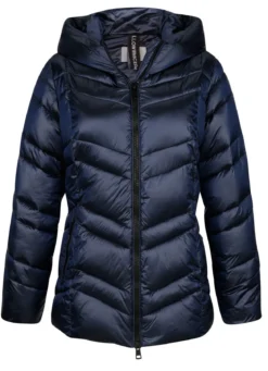 Steppjacke mit fester Kapuze