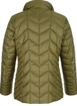 Steppjacke mit Reißverschluss unter der Druckerleiste