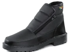 Stiefelette aus Synthetikmaterial
