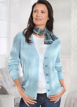 Strickjacke aus Schurwolle (Merino)