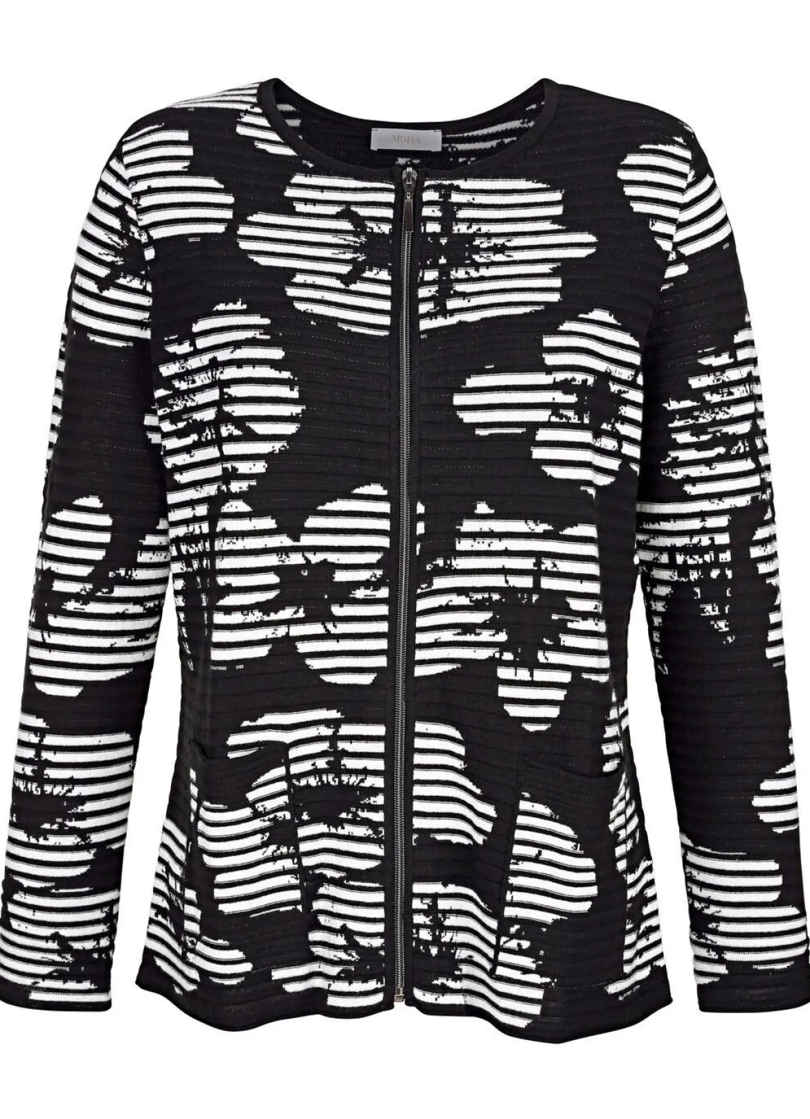 Strickjacke in Feinstrick
