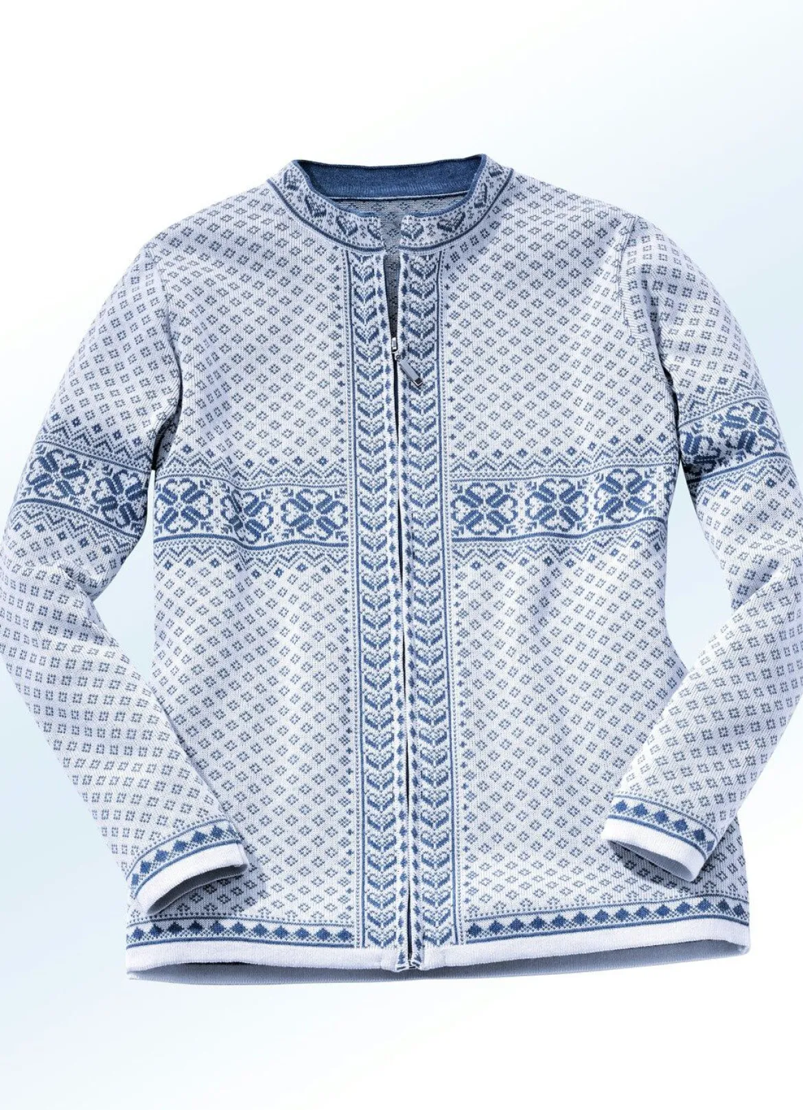 Strickjacke in Jacquard-Dessin