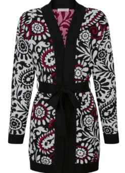 Strickjacke in Jacquard-Dessin