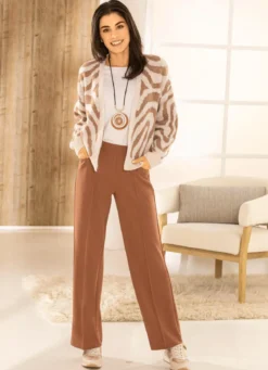 Strickjacke in Jacquard-Dessin