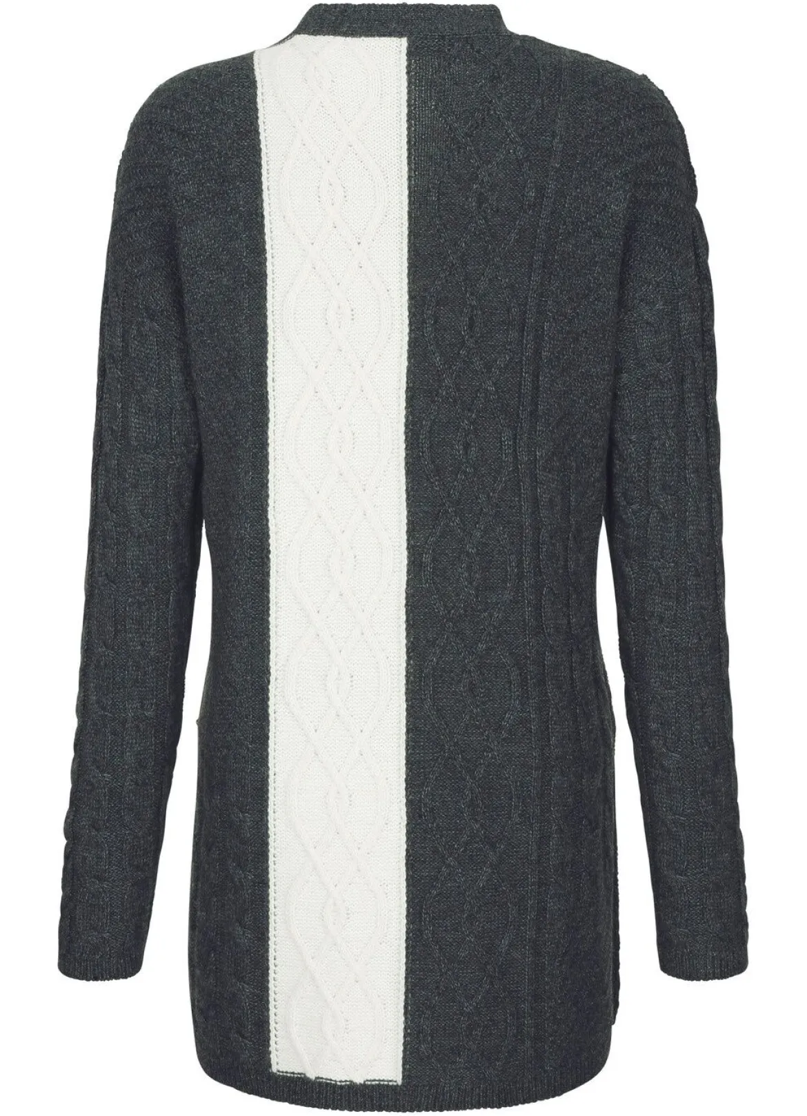 Strickjacke in Strukturmix