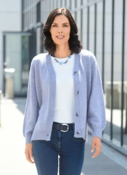 Strickjacke mit flauschig weichem Griff