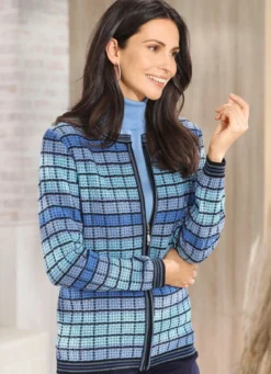 Strickjacke mit grafischem Muster
