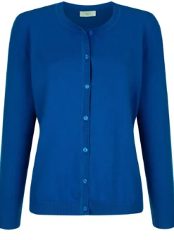 Strickjacke mit rundem Halsausschnitt