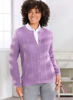 Strickjacke mit Schurwolle