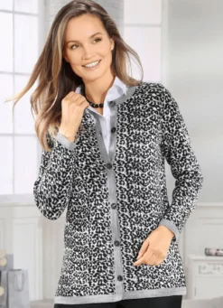 Strickjacke mit Schurwolle
