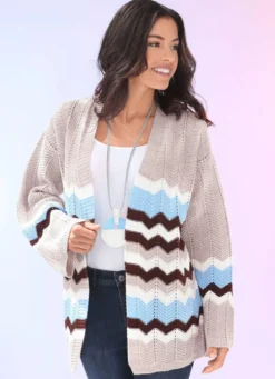 Strickjacke mit Struktur