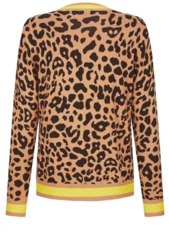 Strickjacke mit Tierfell-Optik