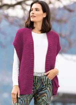 Strickweste mit Alpaka