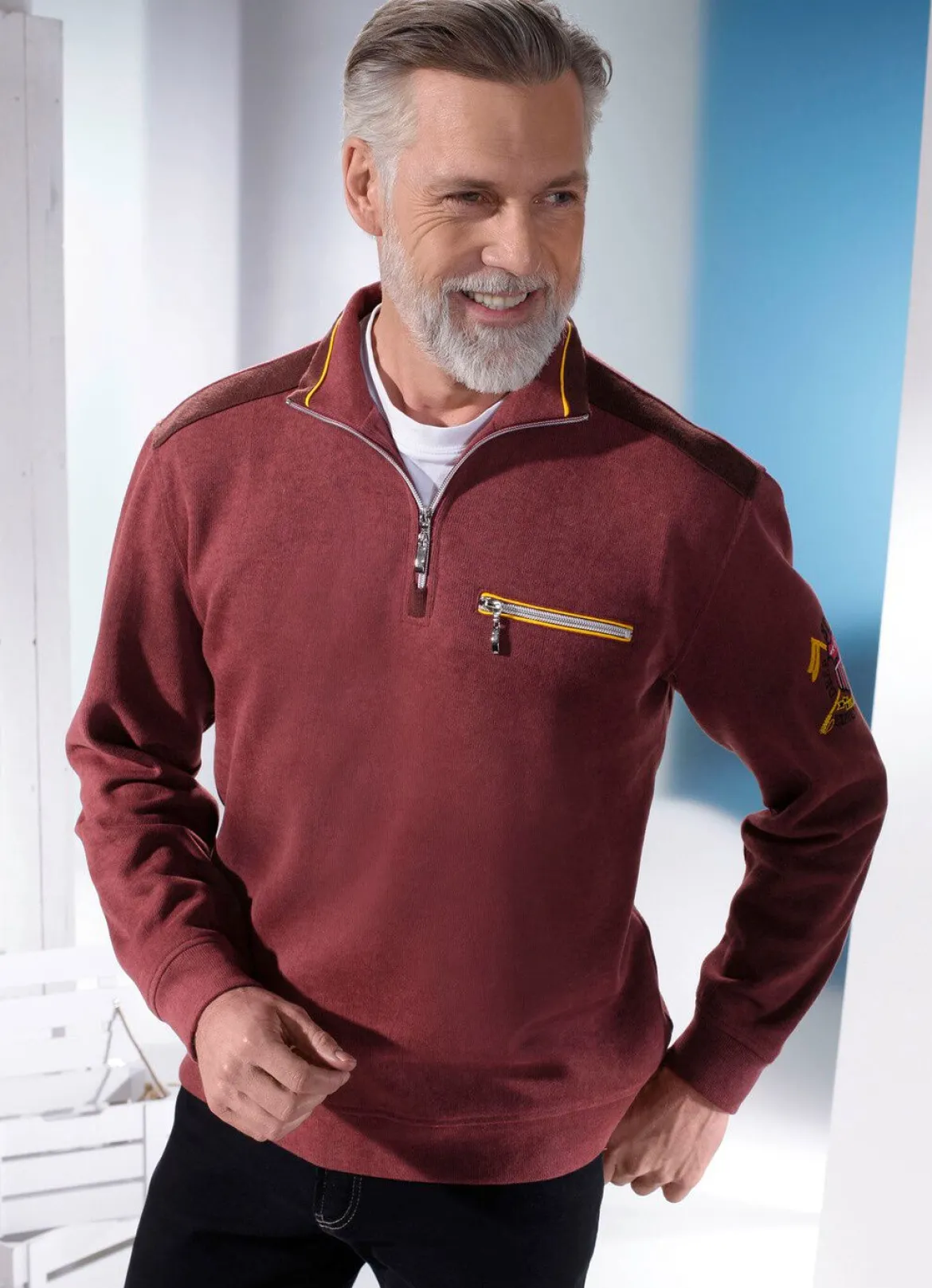Sweatshirt in 3 Farben