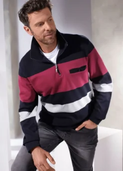 Sweatshirt mit knöpfbarer Brusttasche
