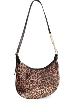 Tasche, Damen, mit verstellbarem Umhängeriemen mit Ketten-Detail