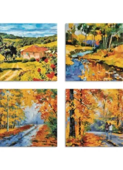 4-teiliges Bilder-Set
