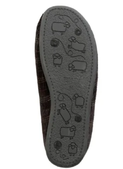 Textil-Pantoffel mit herausnehmbarem Fußbett