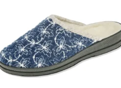 Textil-Pantoffel mit schöner Stickerei