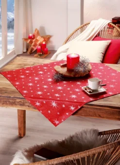 Tischdekoration mit Fleckschutz und Glitzergarn