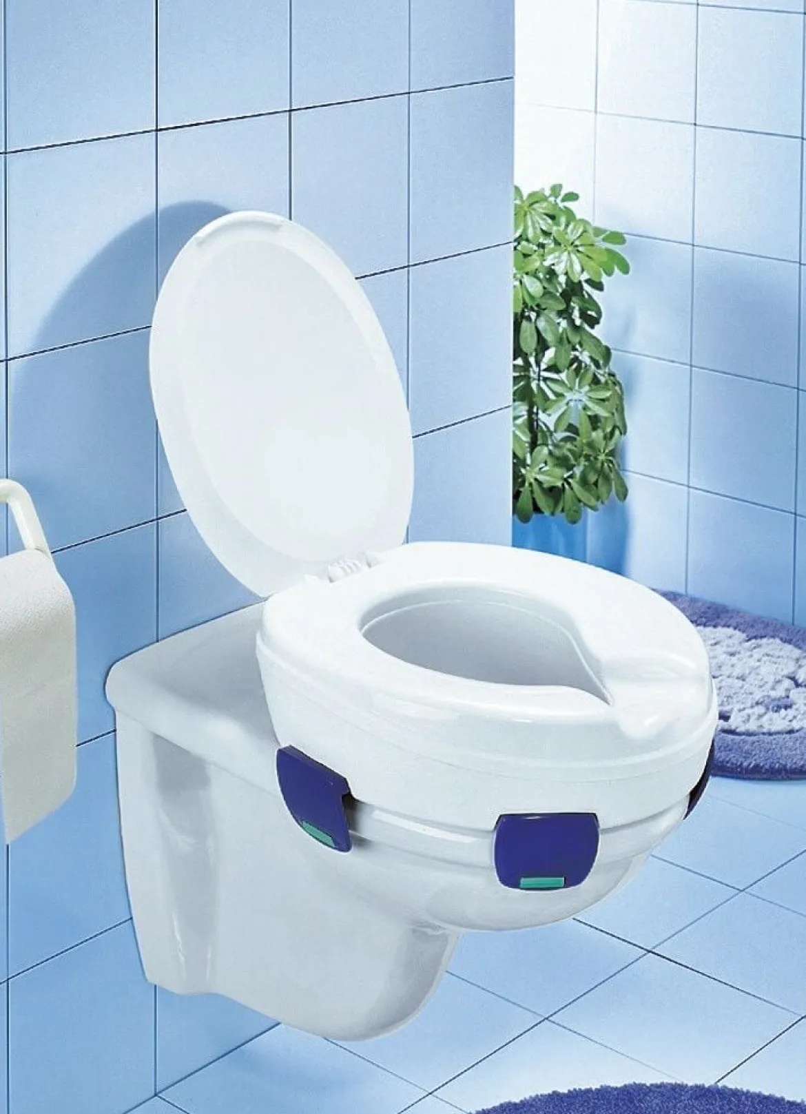 Toilettensitzerhöher "Clipper" mit Deckel