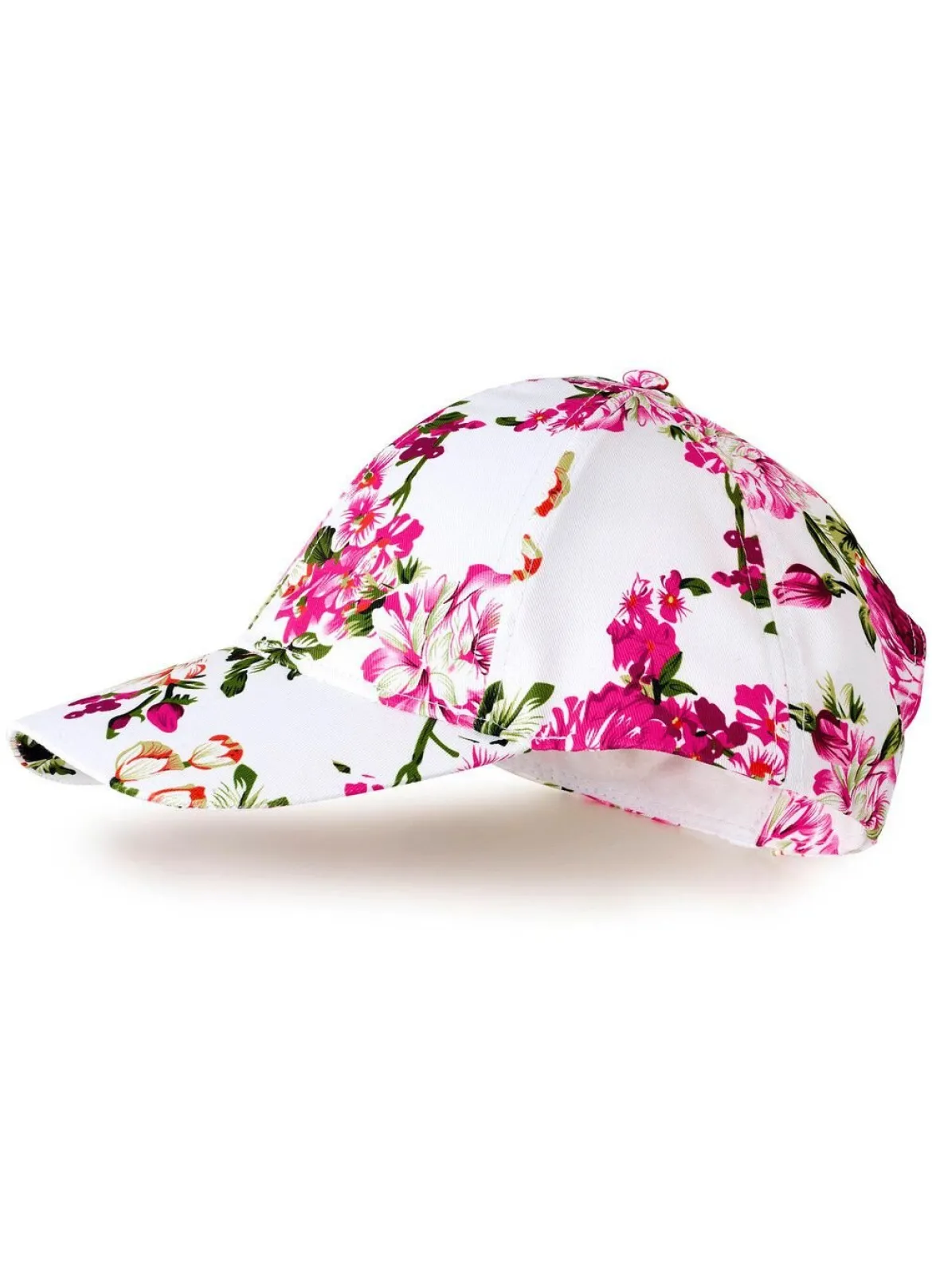 Trendige Damen-Baseball-Mütze mit exotischem Blumendruck