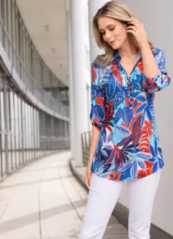 Tunika mit Floraldessin