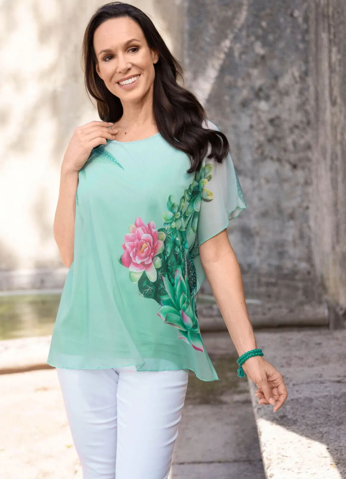 Tunika mit Floraldruck