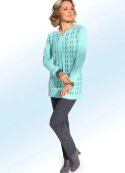 Tweedhose in bequemer Schlupfform