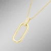 Vergoldeter Anhänger mit Kette