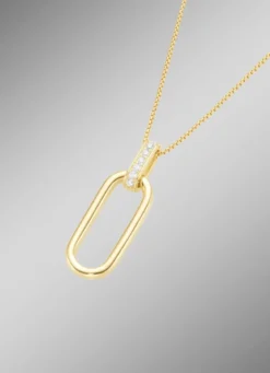 Vergoldeter Anhänger mit Kette