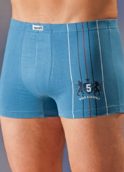Viererpack Pants, uni, Motivdruck