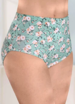 Viererpack Slips mit hübschem Blumendessin